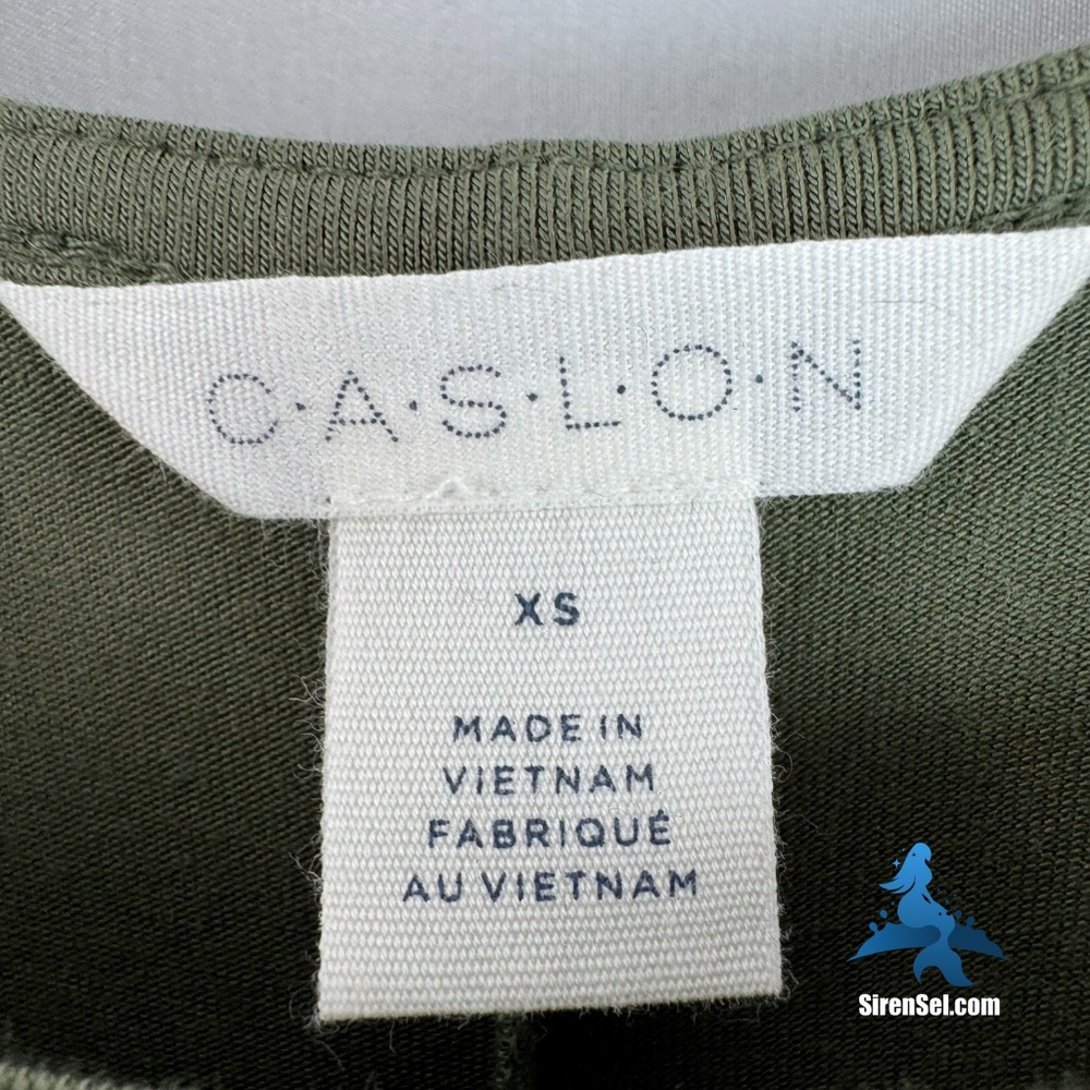 1268 NWT CASLON Sleeveless Knit Midi Dress w/Pockets – XS – Olive - Picture 5 of 13